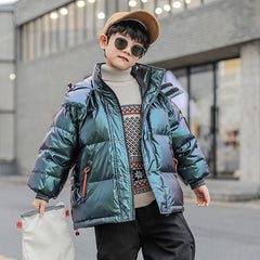 Kids Thick White Duck Down Jacket