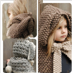 Winter Hats with Bear Scarf