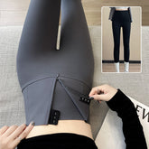 Winter High Waist Slim Zipper Pants
