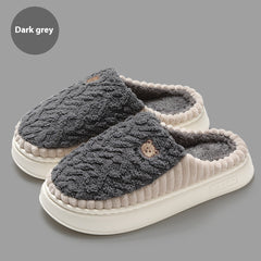 Men’s Winter Thermal Cotton Slippers