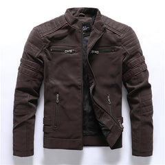 Fashion PU Leather Jackets Coats