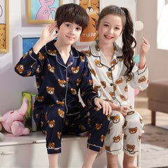 Silk Bear Pajamas Set