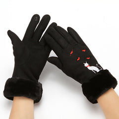 Women's Winter Suede Gloves