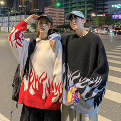 Japanese Knit Jacket Couple Outfit