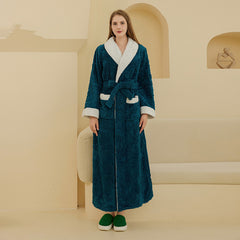 Thickened Flannel Nightgown