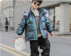 Kids Thick White Duck Down Jacket