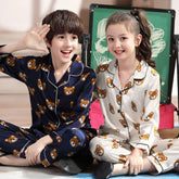 Silk Bear Pajamas Set