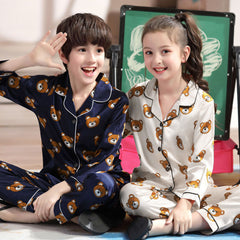 Silk Bear Pajamas Set