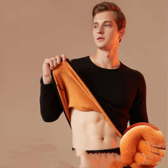 Men's Plush Thermal Underwear Suit
