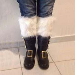 Christmas Old Man Leather Boots