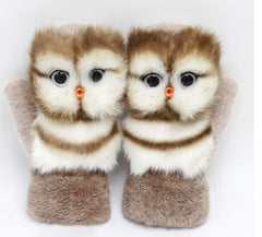 Cartoon Animal Warm Mittens