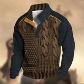 Men Printed Buckle Sweater