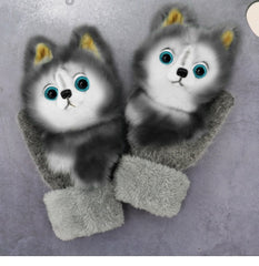 Cartoon Animal Warm Mittens