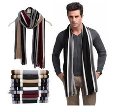 Winter Fringed Men's Scarves