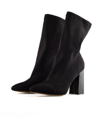 Thick Heel Sock Boots Ankle Boots