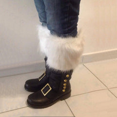 Christmas Old Man Leather Boots