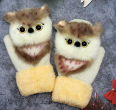 Cartoon Animal Warm Mittens