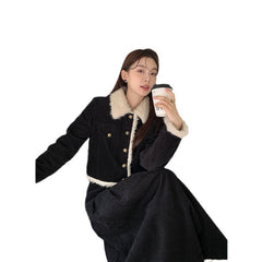 Puffer Jacket Skirt Two-Piece Set