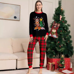 Christmas Deer Plaid Family Dress