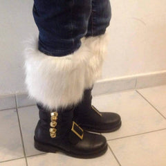 Christmas Old Man Leather Boots