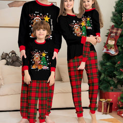 Christmas Deer Plaid Family Dress