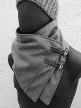 Woolen Men's Scarf with Plush Print