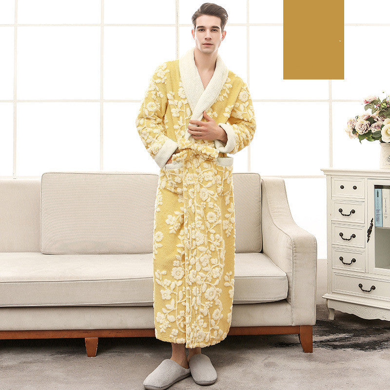 Thickened Flannel Nightgown