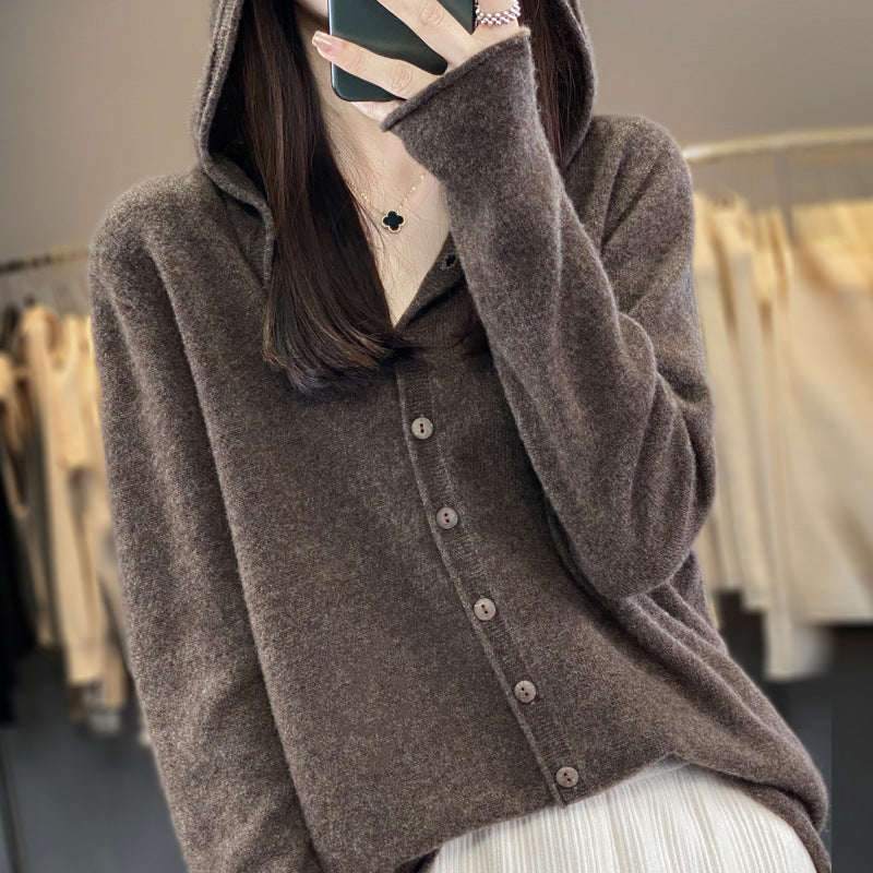 Wool Women's Cardigan Sweater