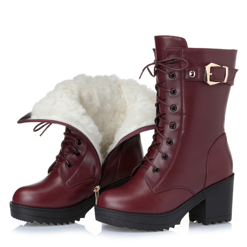 Leather Martin Boots