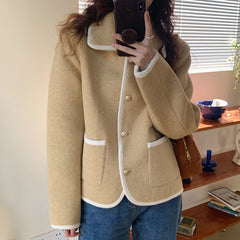 Bezel Trim Chic Loose Jacket