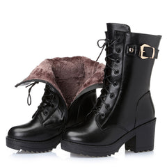 Leather Martin Boots