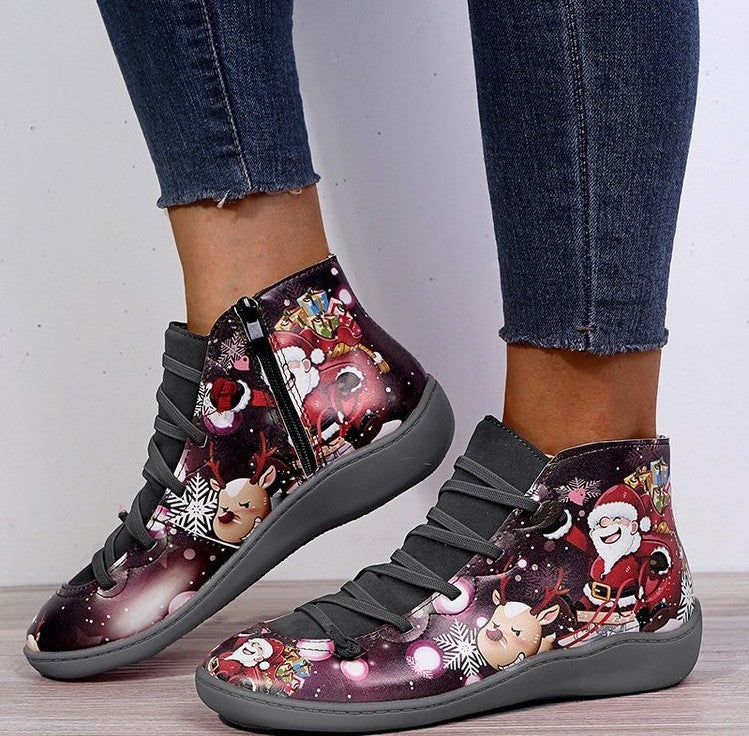 Women’s Leather Christmas Boots