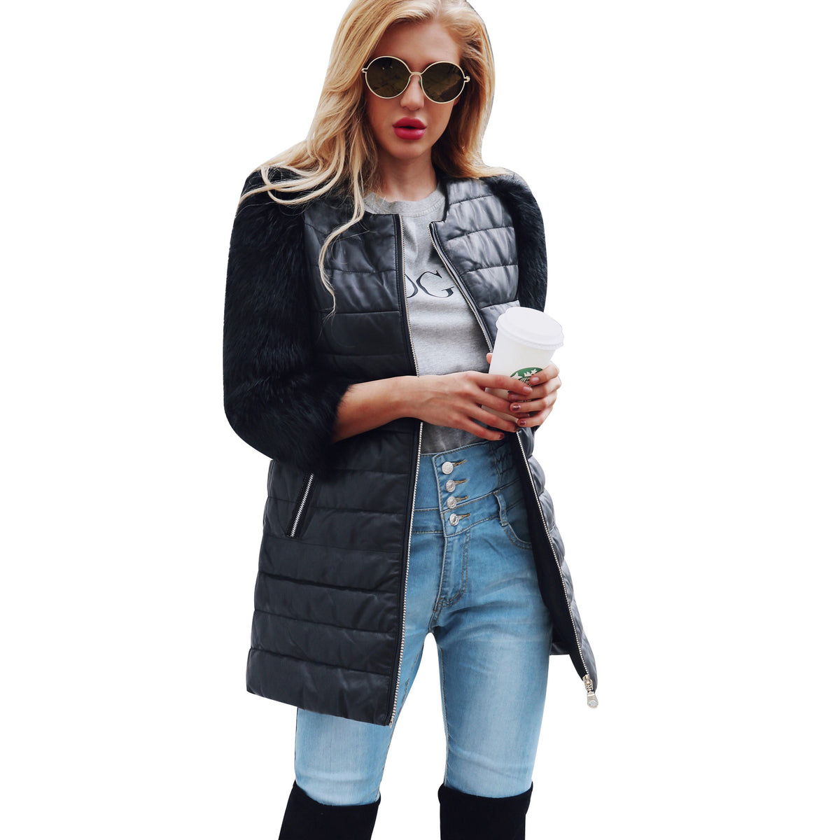 Winter PU Jacket for Women