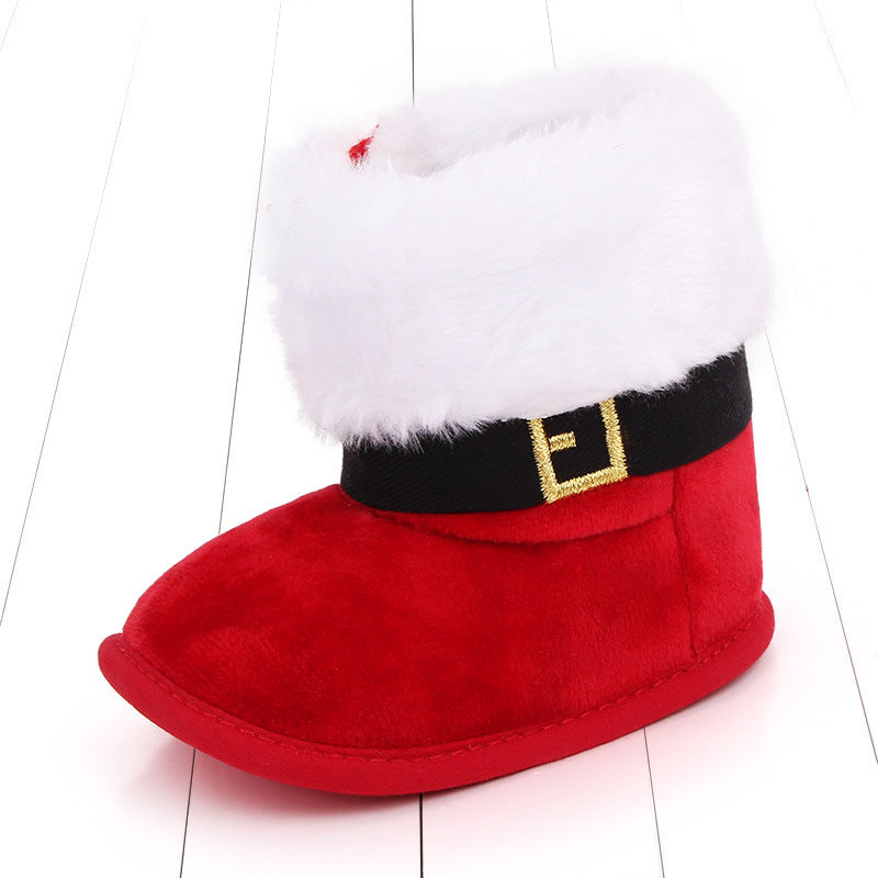 Christmas Cotton Toddler Boots