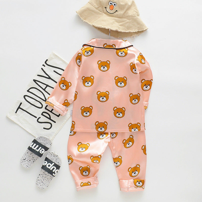 Silk Bear Pajamas Set