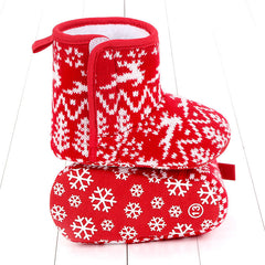 Christmas Cotton Toddler Boots