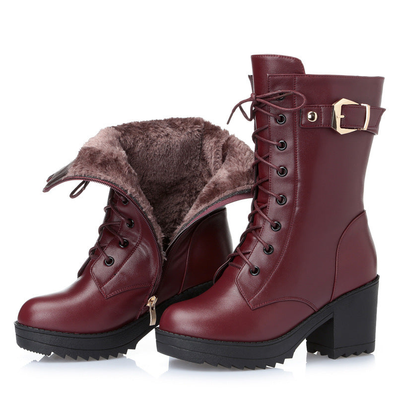 Leather Martin Boots