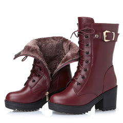 Leather Martin Boots