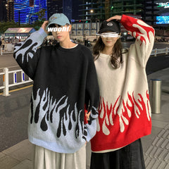 Japanese Knit Jacket Couple Outfit