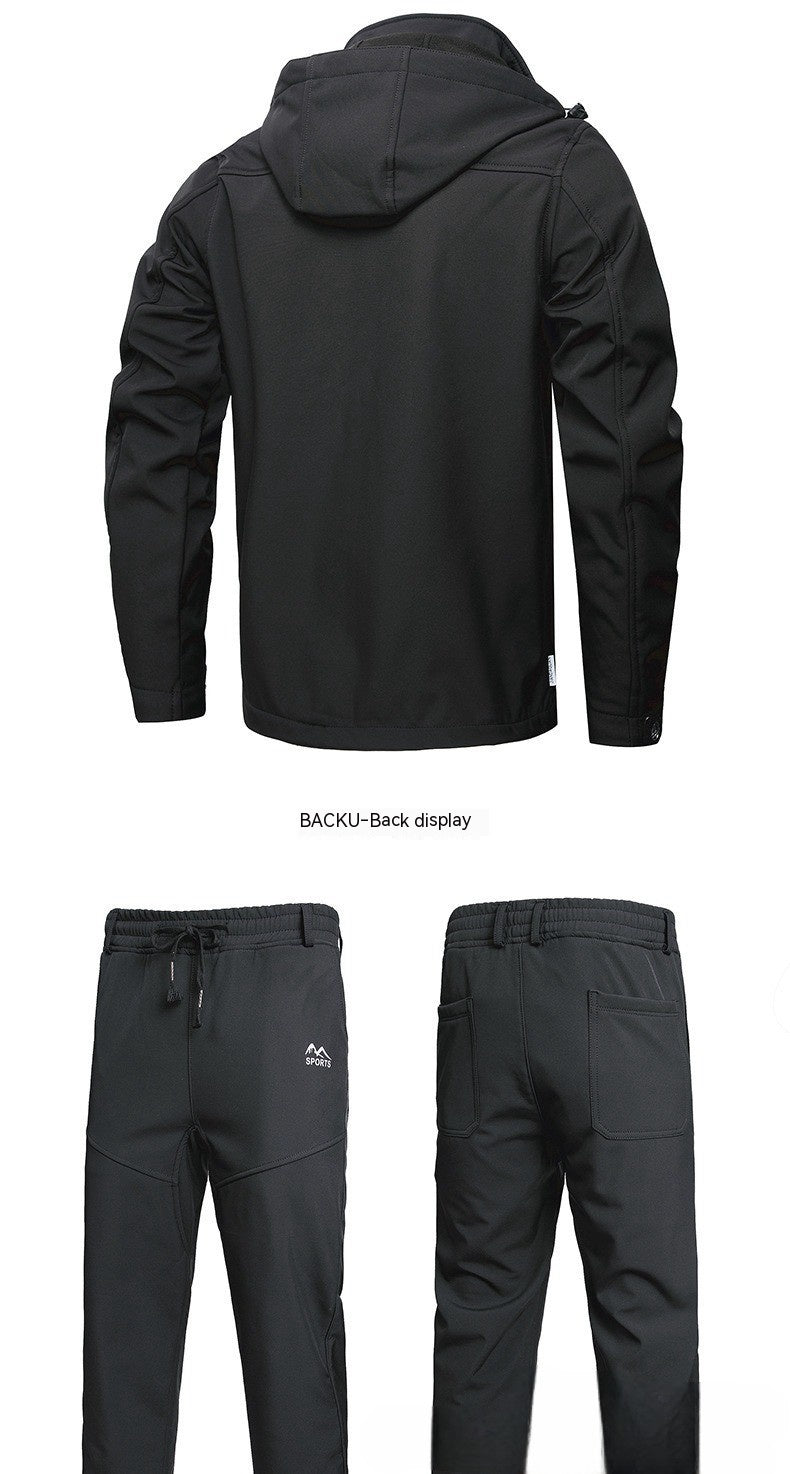 Winter Fleece-Lined Warm Waterproof Camouflage Clothing