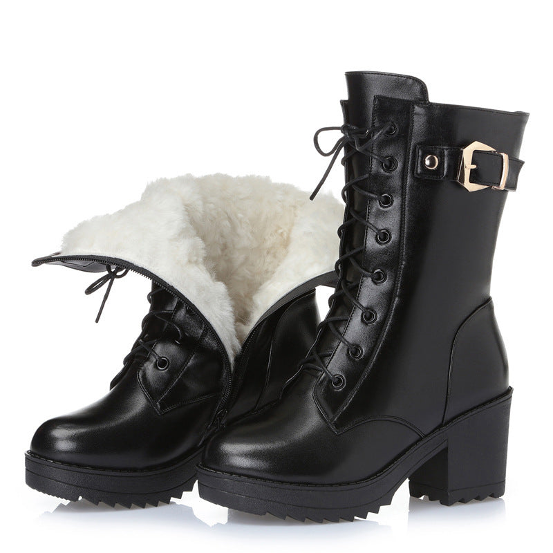 Leather Martin Boots