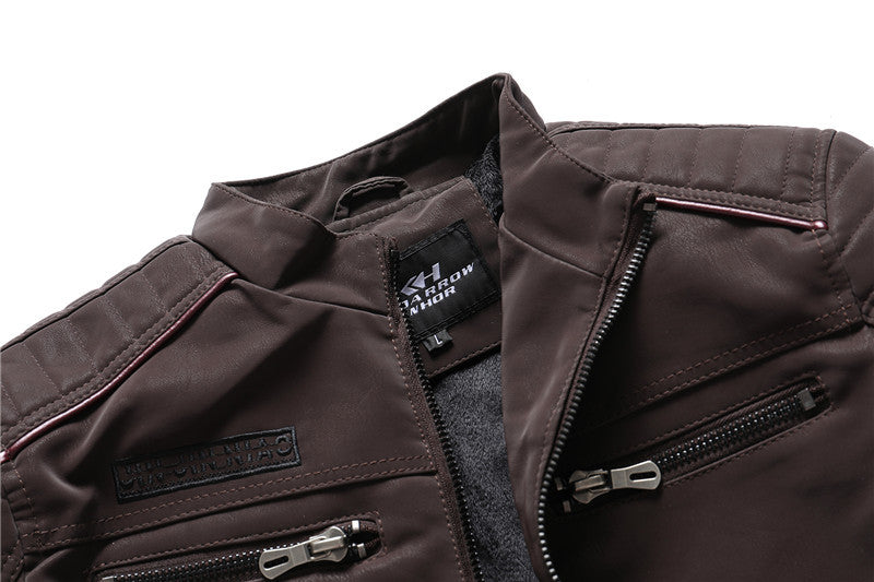 Fashion PU Leather Jackets Coats
