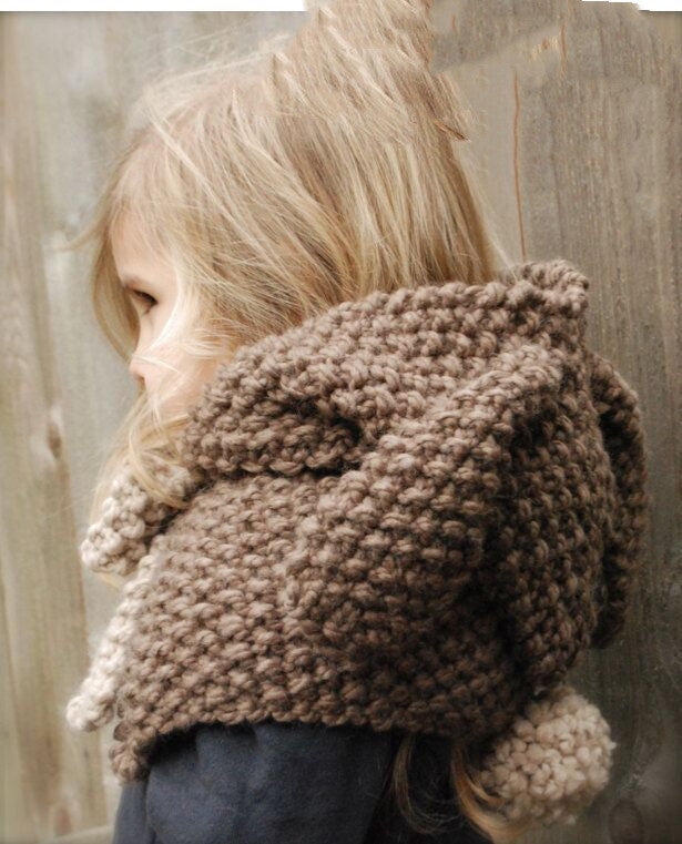 Winter Hats with Bear Scarf