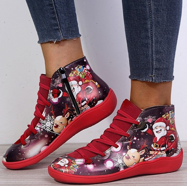 Women’s Leather Christmas Boots