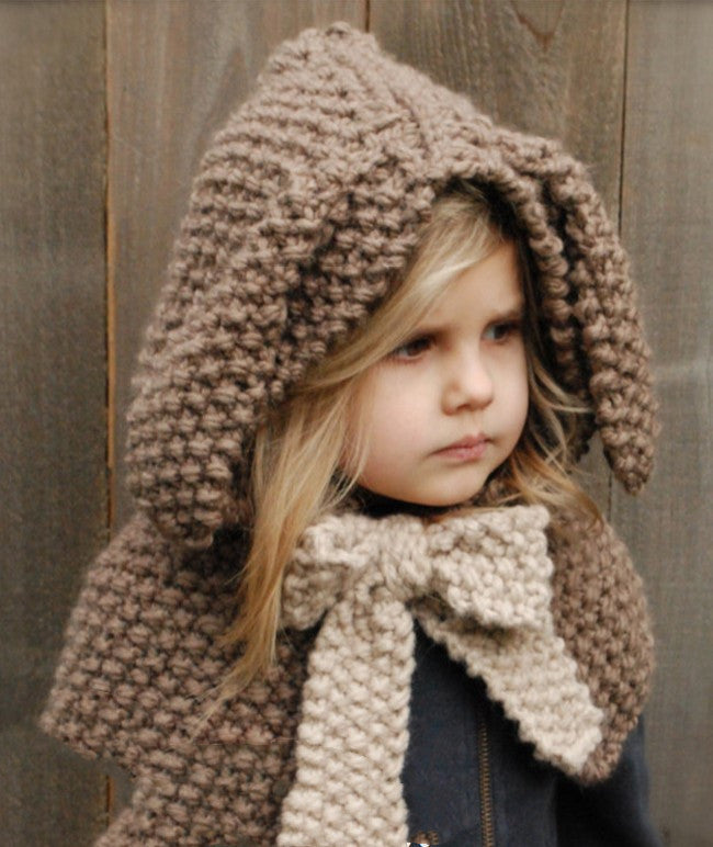Winter Hats with Bear Scarf