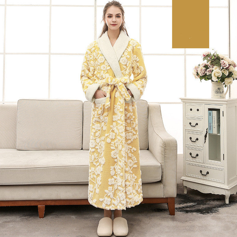 Thickened Flannel Nightgown