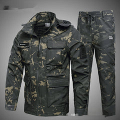 Winter Fleece-Lined Warm Waterproof Camouflage Clothing
