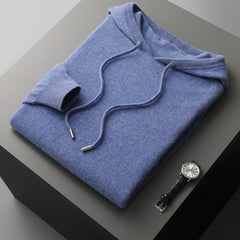 Hooded Long-Sleeved Sweater Pullover
