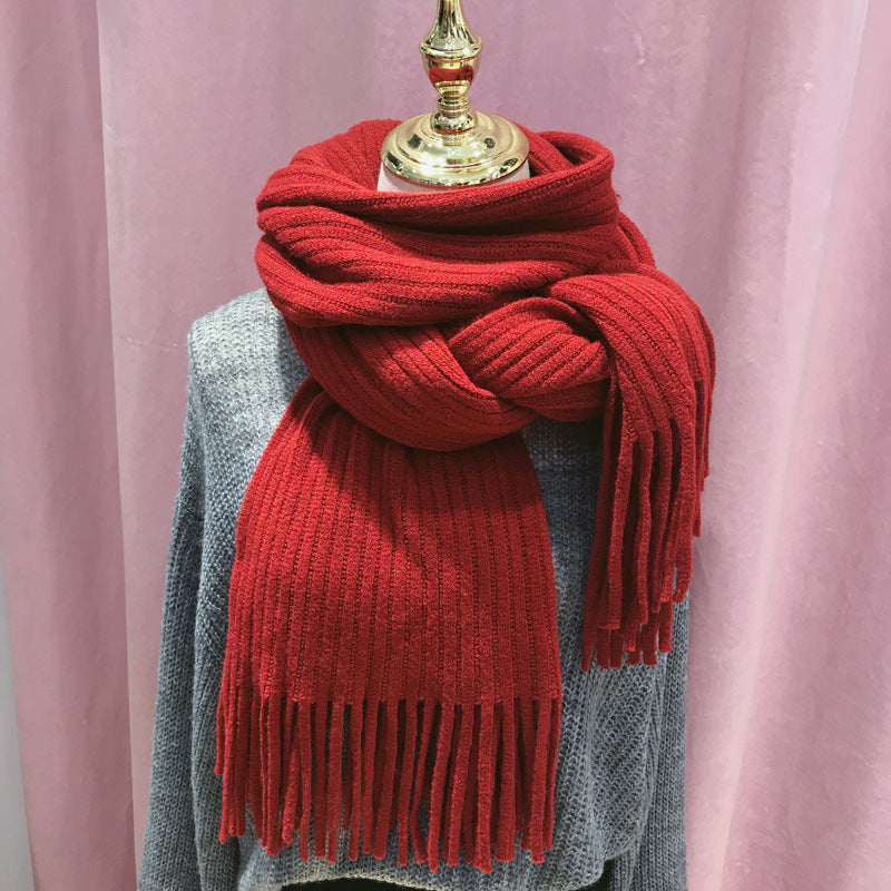 Students Thickened Warm Scarves
