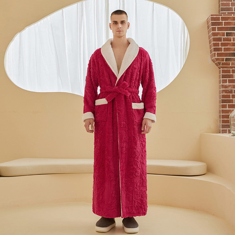Thickened Flannel Nightgown